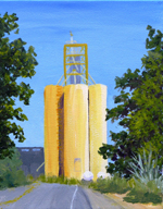 Yellow Silos, near Cortena, California