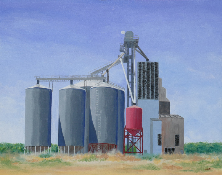 Silos on Yolano Road, Solano county, California